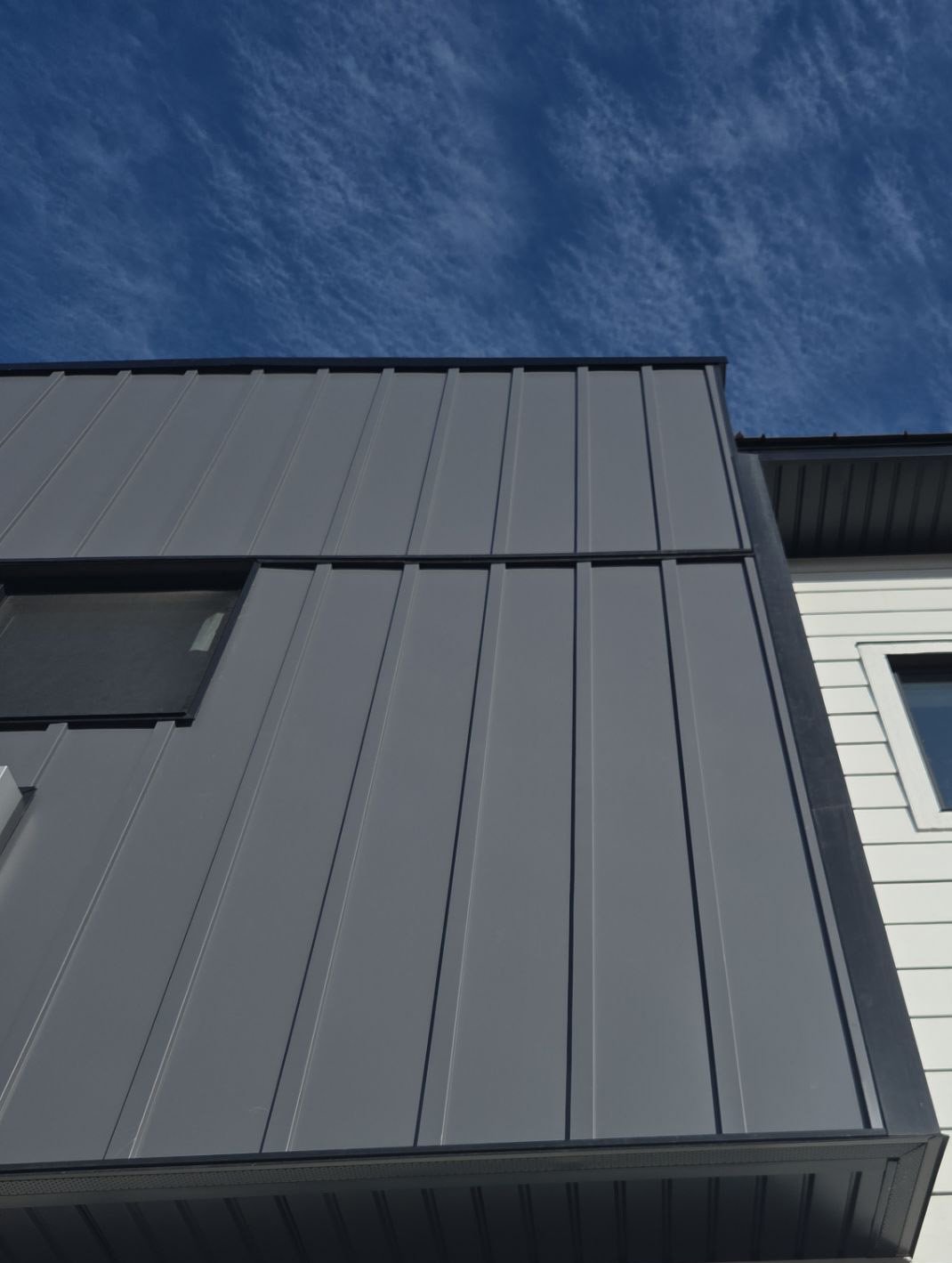 Board & Batten wall panel installed on building